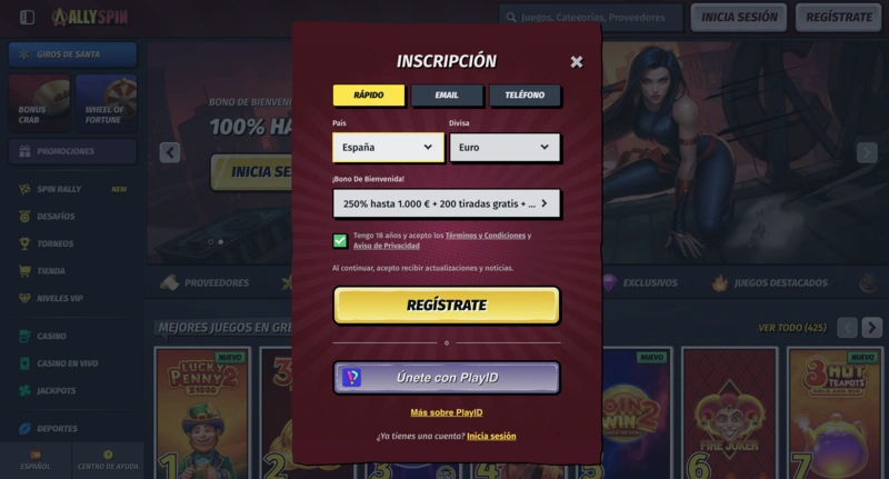 AllySpin Login
